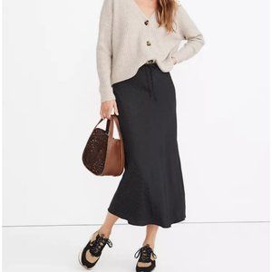 Madewell Drawstring Midi Slip Skirt
